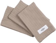 Kitchen Cloths 3 Pack Home Kitchen Wash & Clean Dishes Cloths & Dishbrush Beige The Organic Company