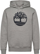Kennebec River Tree Logo Hoodie Mgh/Dark Sapphire Tops Sweat-shirts & Hoodies Hoodies Grey Timberland