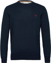 Williams River Cotton Yd Sweater Dark Sapphire Designers Knitwear Round Necks Navy Timberland