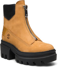 Everleigh Boot Front Zip Shoes Boots Ankle Boots Ankle Boots With Heel Yellow Timberland