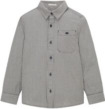 Checked Shirt With Pocket Tops Shirts Long-sleeved Shirts Blue Tom Tailor