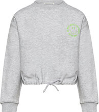 Smiley Sweatshirt Tops Sweat-shirts & Hoodies Sweat-shirts Grey Tom Tailor