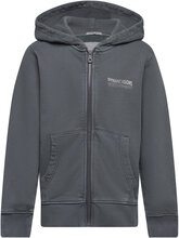 Garment Dye Hoody Jacket Tops Sweatshirts & Hoodies Hoodies Grey Tom Tailor