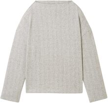 Sweatshirt Stand Up Collar Tops Sweatshirts & Hoodies Sweatshirts Grey Tom Tailor