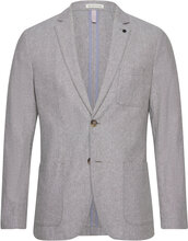 Cotton Linen Blazer Suits & Blazers Blazers Single Breasted Blazers Grey Tom Tailor