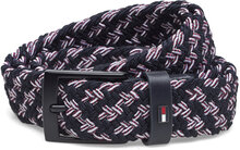 Adan 3.5 Elastic Accessories Belts Braided Belt Blå Tommy Hilfiger*Betinget Tilbud