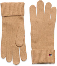Essential Flag Gloves Accessories Gloves Finger Gloves Khaki Green Tommy Hilfiger