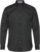 Core Flex Poplin Rf Shirt Skjorte Uformell Svart Tommy Hilfiger*Betinget Tilbud