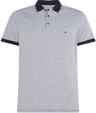 Mouline Tipped Slim Polo Tops Polos Short-sleeved Blue Tommy Hilfiger