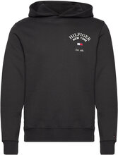 Arched Varsity Hoody Tops Sweatshirts & Hoodies Hoodies Black Tommy Hilfiger