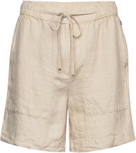 Casual Linen Short Bottoms Shorts Casual Shorts Beige Tommy Hilfiger