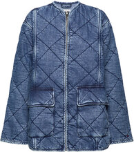 Dnm Lw Padded Quilt Jacket Jane Jakke Denimjakke Blue Tommy Hilfiger