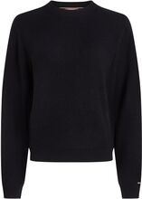 Md Wool Cash C-Nk Sweater Pullover Svart Tommy Hilfiger*Betinget Tilbud