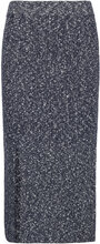 Texture Nep Pencil Skirt Skirts Knitted Skirts Blå Tommy Hilfiger*Betinget Tilbud