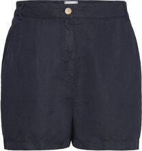 Crv Slim Cotton Linen Short Bottoms Shorts Casual Shorts Navy Tommy Hilfiger