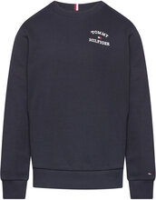 Th Logo Sweatshirt Tops Sweatshirts & Hoodies Sweatshirts Navy Tommy Hilfiger