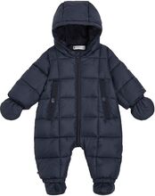 Baby Monotype Tape Ski Suit Outerwear Coveralls Snow-ski Coveralls & Sets Navy Tommy Hilfiger
