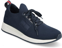Tjm Elevated Runner Knitted Low-top Sneakers Navy Tommy Hilfiger