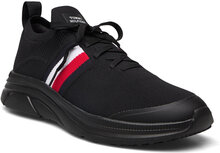 Modern Runner Knit Stripes Ess Low-top Sneakers Black Tommy Hilfiger