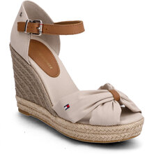 Basic Open Toe High Wedge Sandal Med Hæl Espadrilles Tommy Hilfiger*Betinget Tilbud