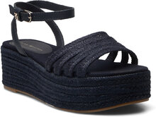 Essential Basic Flatform Sandal Shoes Summer Shoes Platform Sandals Marineblå Tommy Hilfiger*Betinget Tilbud