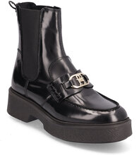 Th Hardware Loafer Boot Shoes Boots Ankle Boots Ankle Boot - Flat Svart Tommy Hilfiger*Betinget Tilbud