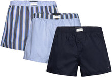 3P Woven Boxer Print Underwear Boxer Shorts Blue Tommy Hilfiger