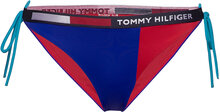 Cheeky String Side Tie Bikini Swimwear Bikinis Bikini Bottoms Side-tie Bikinis Blue Tommy Hilfiger