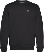 Tjm Reg Badge Crew Ext Tops Sweatshirts & Hoodies Sweatshirts Black Tommy Jeans