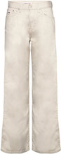 Tjw Betsy Mid Rise Loose Bottoms Trousers Straight Leg Beige Tommy Jeans