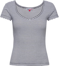 Tjw Bby Stripe Ss Top Tops T-shirts & Tops Short-sleeved Navy Tommy Jeans