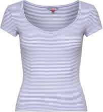 Tjw Bby Stripe Ss Top Tops T-shirts & Tops Short-sleeved Blue Tommy Jeans
