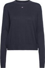 Tjw Essential Crew Neck Sweater Tops Knitwear Jumpers Navy Tommy Jeans