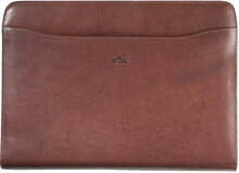 A4 Folder With Zipper Accessories Wallets Classic Wallets Brown Tony Perotti
