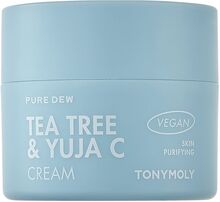 Tonymoly Pure Dew Tea Tree & Yuja C Purifying Cream 50Ml Fugtighedscreme Dagcreme Nude Tonymoly