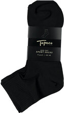 Sport Socks, Mid-Cut 4-P, White 40/45 Underwear Socks Regular Socks Black TOPECO