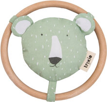 Rattle - Mr. Polar Bear Toys Baby Toys Rattles Green Trixie Baby