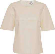 Nadine Top Tops T-shirts & Tops Short-sleeved White Twist & Tango