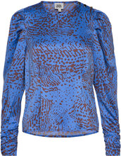 Zuri Blouse Tops Blouses Long-sleeved Blue Twist & Tango