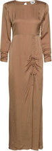 Malene Dress Maxiklänning Festklänning Brown Twist & Tango