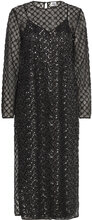 Maggie Dress Knælang Kjole Black Twist & Tango