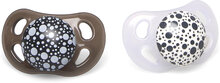 Twistshake 2X Pacifier Black White 0-6M Baby & Maternity Pacifiers & Accessories Pacifiers Hvit Twistshake*Betinget Tilbud