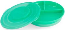 Twistshake Divided Plate 6+M Pastel Green Home Meal Time Plates & Bowls Plates Green Twistshake