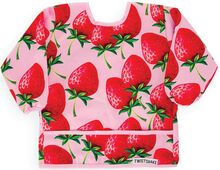 Twistshake Long Sleeve Bib Strawberry Home Meal Time Bibs Long Sleeve Bib Rosa Twistshake*Betinget Tilbud