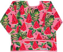 Twistshake Long Sleeve Bib Watermelon Home Meal Time Bibs Long Sleeve Bib Rosa Twistshake*Betinget Tilbud