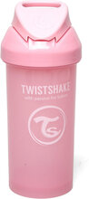 Twistshake Straw Cup 360Ml 6+M Pastel Pink Home Meal Time Cups & Mugs Sippy Cups Rosa Twistshake*Betinget Tilbud