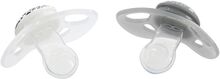 Twistshake 2X Pacifier 6+M Pastel Grey White Baby & Maternity Pacifiers & Accessories Pacifiers Grey Twistshake