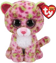 Ty Lainey - Leopard Pink 23 Cm Toys Soft Toys Stuffed Animals Pink TY