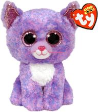 Ty Cassidy - Lavender Cat 23 Cm Toys Soft Toys Stuffed Animals Purple TY