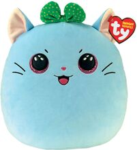 Kirra - Cat With Bow Squish 25Cm Toys Soft Toys Stuffed Animals Multi/patterned TY